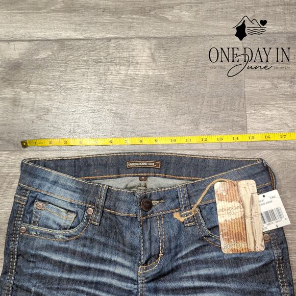 Underground Soul Juniors Bootcut Flare Jeans Size 9 - Picture 3 of 6